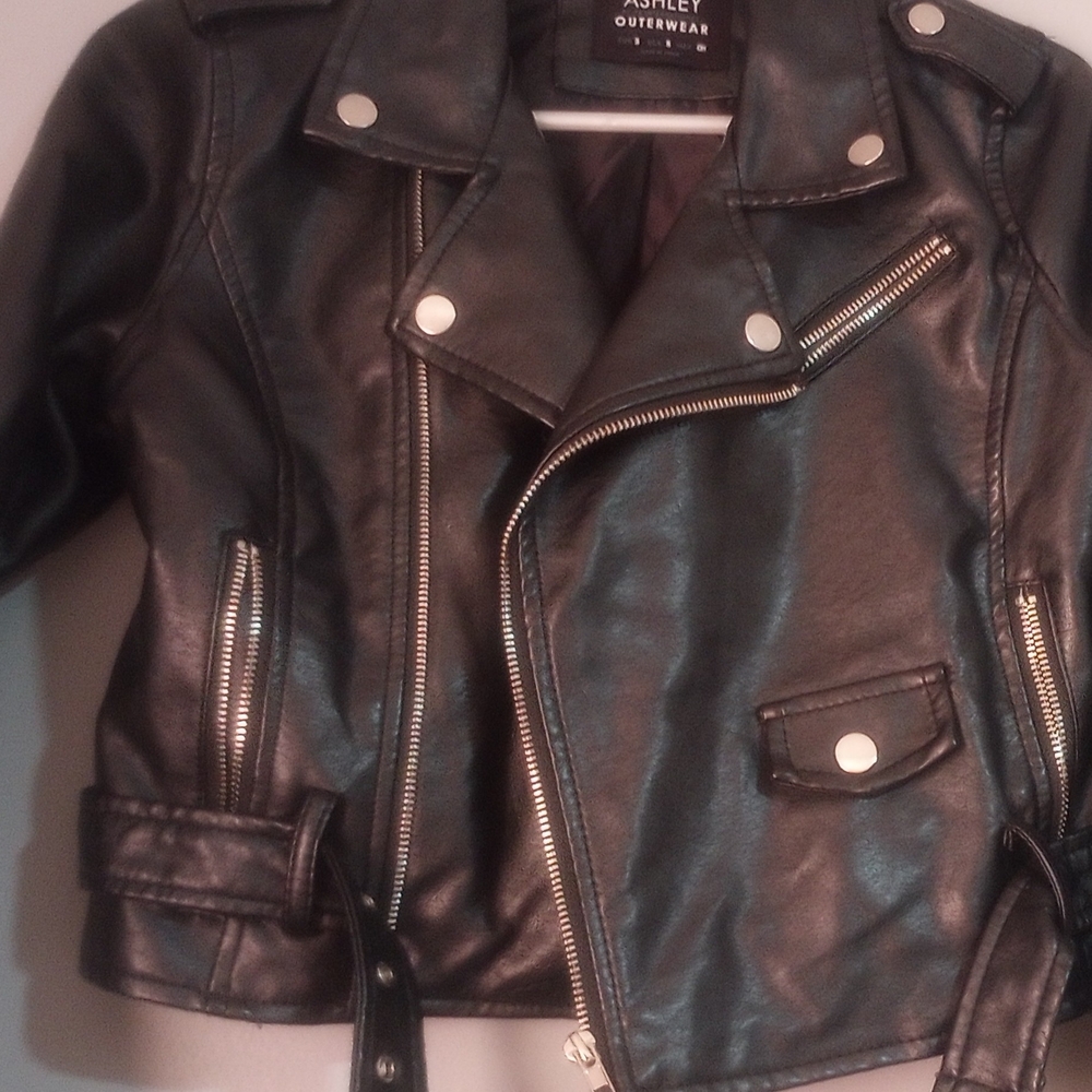 Black Leather Jacket by [Brand]